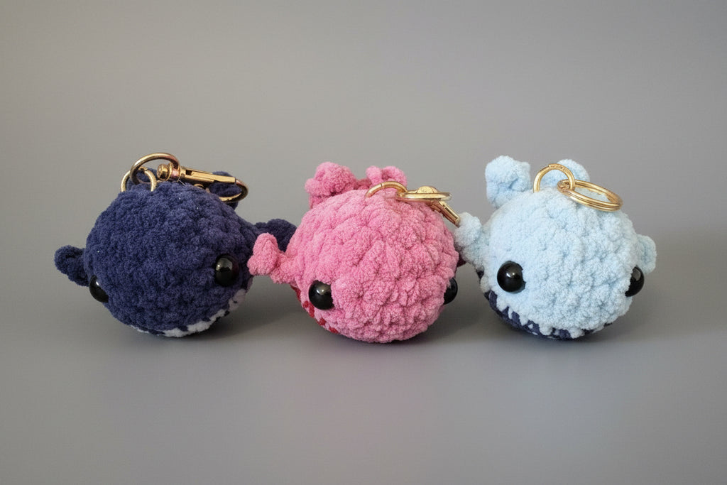 Mini Whale Keychain