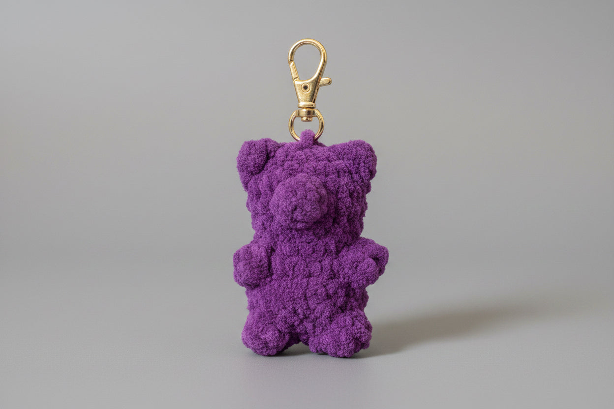 Gummy bear keychain
