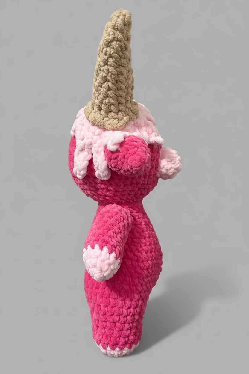 Strawberry ice cream cow