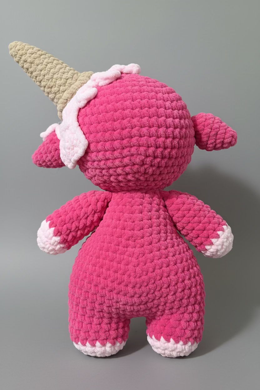 Strawberry ice cream cow